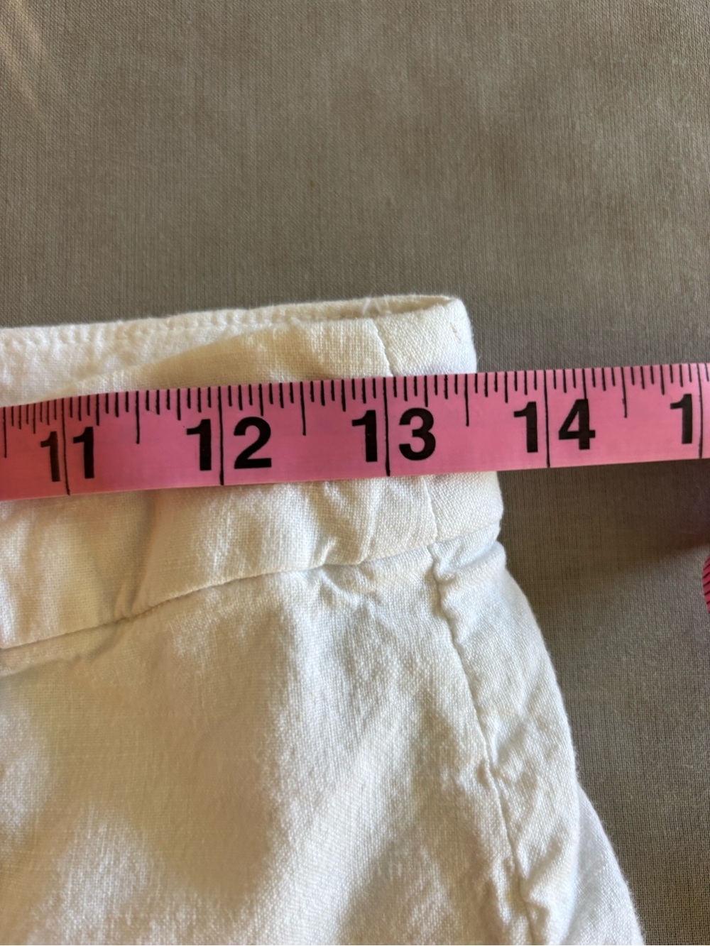 Frank & Eileen Kinsale Hualalai White Cotton Flax Blend Pants Raw Hem Resort 6 - Picture 7 of 8